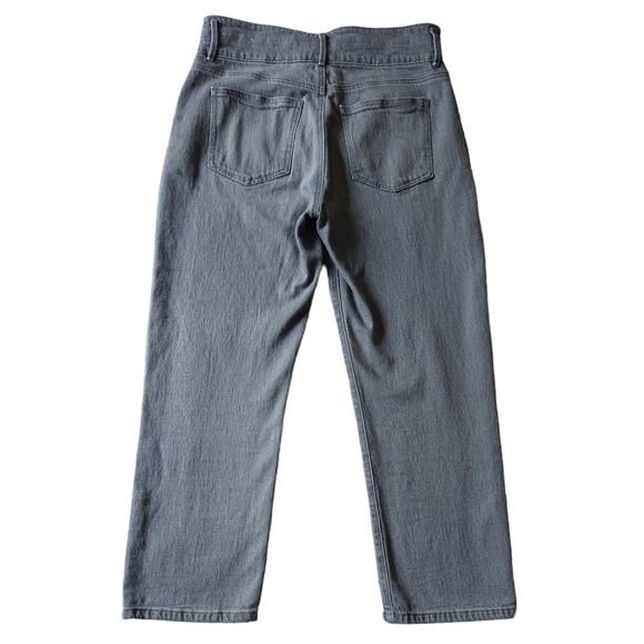 Ann Taylor The Straight Crop Vintage Gray Jeans High Rise Soft Scuplting Pockets - Picture 3 of 9